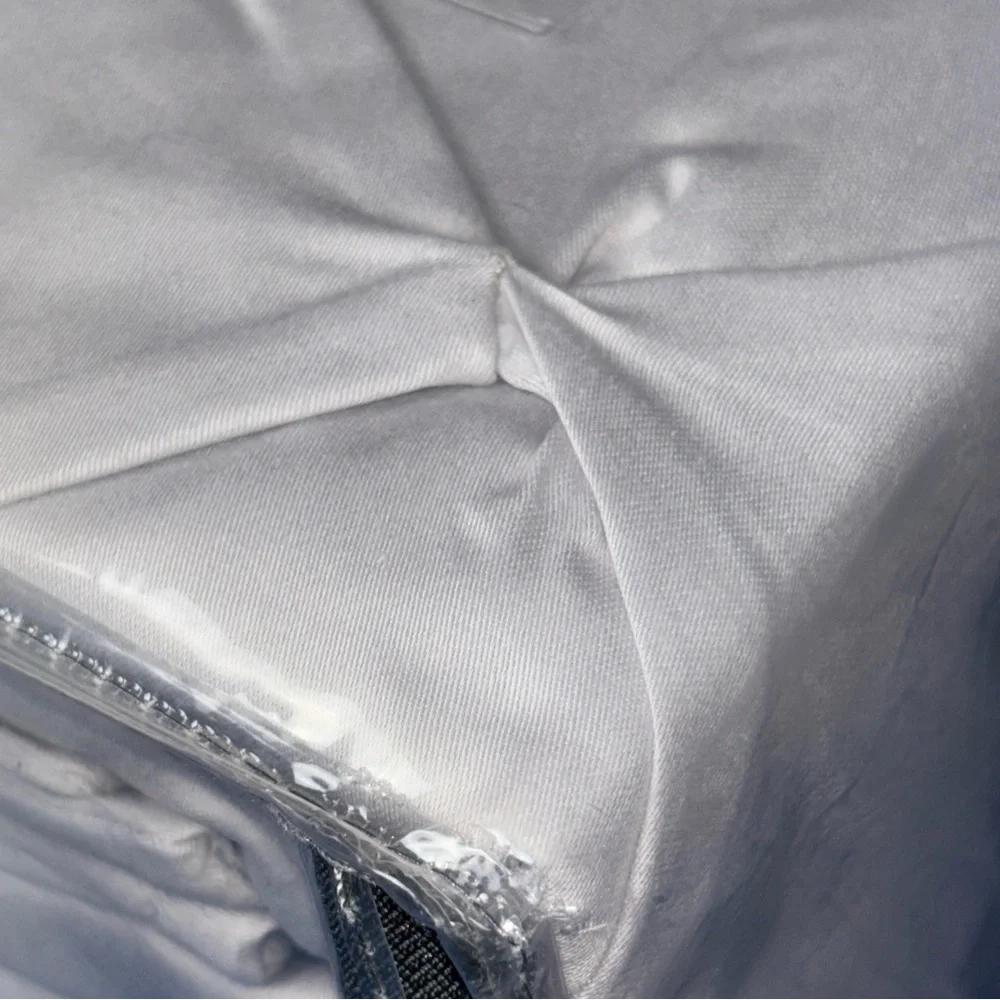 Textured Duvet Cover Set Pinch Pleat Design With Shams Full/Queen light gray new